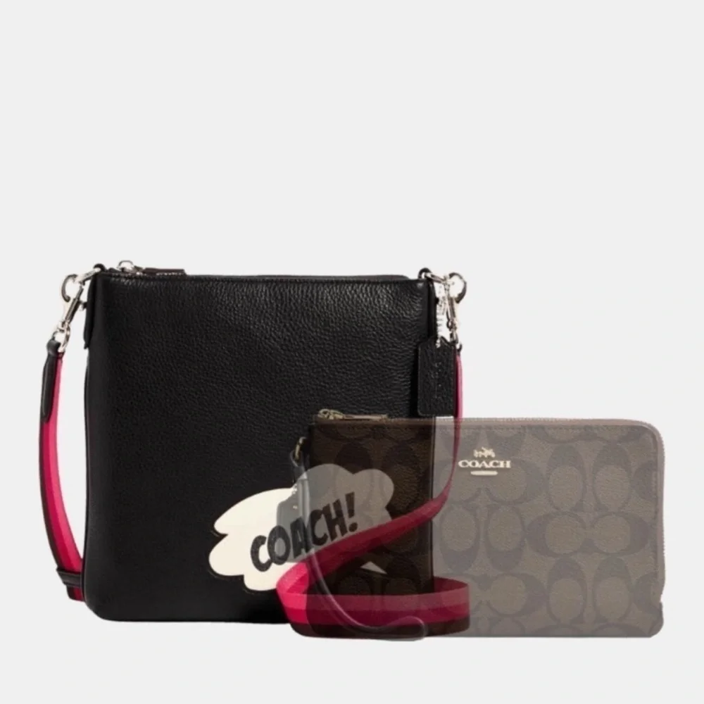 Authentic Coach Marvel Crossbody Comic Theme NWOT - Picture 9 of 13